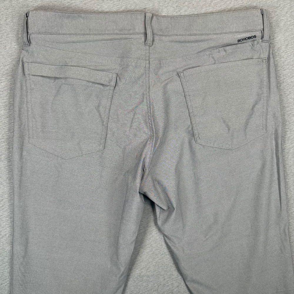 Bonobos Golf Tailored Fit Pants Mens 36x32 Grey Performance 5-Pocket Trousers
